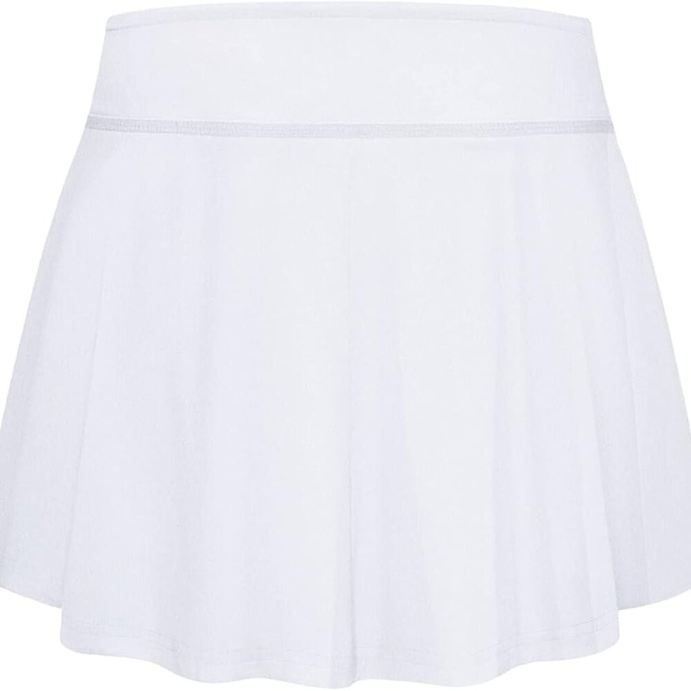 BlevonH Women's Tennis/Golf Skort with Pocket, Pure White